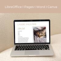 Moderne Wohnungsbewerbung für Familien und Singles mit Haustieren und Kindern: Vorlage für Word, Pages, Office & Canva Bild 8