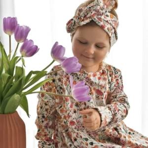 Visuell Design - Hippiekleid Blumen Neuheit -  schick Kinder Mädchen Retro Vintage Bild 2