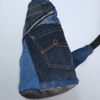 Crossbody Bag Rucksack Handtasche aus Jeans Bild 3