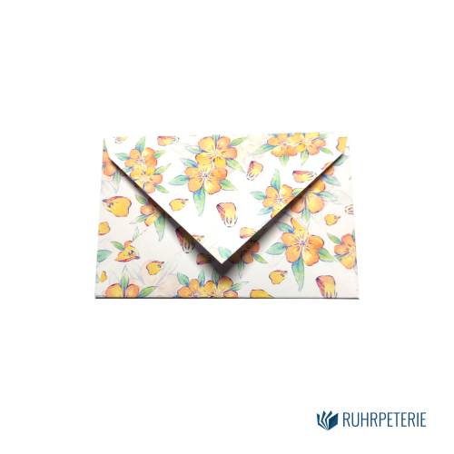 20 kleine Briefumschläge für Gutscheine / kleine Nachrichten | Blume 021