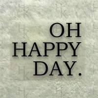 Bügelbild - Oh Happy Day | Spruch | Logo - viele mögliche Farben Bild 1