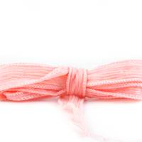 Seidenband Crinkle Crêpe Pastell Lachs 1m 100% Seide handgenäht handgefärbt Schmuckband Wickelarmband Bild 2