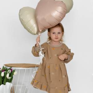 Visuell Design - Musselin Stufenkleid Kleid Maxikleid - Sonnenblumen Mädchen Bild 3