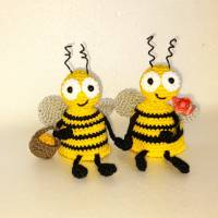 Eierwärmer Kantenhocker--Bienen--Honig Blume Bee Tiere Tischdeko Geldgeschenk Gutschein Frühstück Bild 1