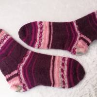 Socken handgestrickt, Größe 40/41, Stricksocken, Wollsocken, Damen Socken Bild 2