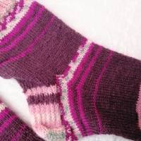 Socken handgestrickt, Größe 40/41, Stricksocken, Wollsocken, Damen Socken Bild 3