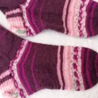 Socken handgestrickt, Größe 40/41, Stricksocken, Wollsocken, Damen Socken Bild 6