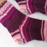 Socken handgestrickt, Größe 40/41, Stricksocken, Wollsocken, Damen Socken Bild 7
