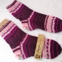 Socken handgestrickt, Größe 40/41, Stricksocken, Wollsocken, Damen Socken Bild 9
