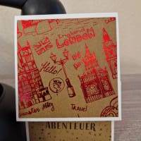 Gratulationskarte / Abenteuer / Geburtstagskarte / London / Abenteuerliche Grußkarte / Adventure Grußkarte / Geburtstag Bild 2