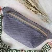 Hipbag LOTTA Cordstoff Gürteltasche Waistbag Bauchtasche Slingbag Crossbag grau breites Gurtband skandi Boho Bild 3