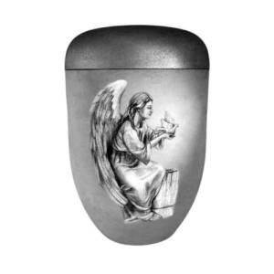 Engel Urne, Künstler Urne, handbemalte Urne, Urne für Asche, Beerdigung Urne für Erwachsene Urne, menschliche Urne, einz Bild 1
