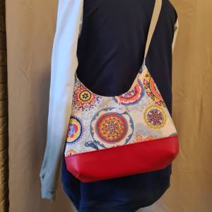 Schultertasche um Mandala Design, Hobo bag,  Damen, Handtasche Damen, Schultertasche, Geschenkidee Bild 3