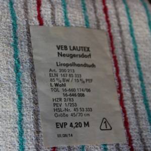 3 VEB Lautex Handtücher | gestreift | UNBENUTZT | 80er Jahre DDR Bild 2