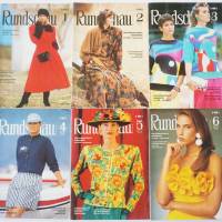 Vintage Modezeitschrift RUNDSCHAU 1988 Nähmagazin Schnittbogen für Schneider, Direktricen und Modedesigner Bild 1
