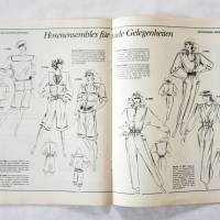 Vintage Modezeitschrift RUNDSCHAU 1988 Nähmagazin Schnittbogen für Schneider, Direktricen und Modedesigner Bild 4