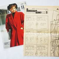 Vintage Modezeitschrift RUNDSCHAU 1988 Nähmagazin Schnittbogen für Schneider, Direktricen und Modedesigner Bild 8