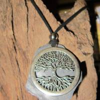 Ygddrasil Lebensbaum Halskette auf Schiefer mit Edelstahlperle Bild 9