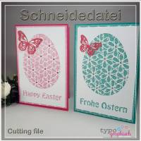 Schneidedatei: Frohe Ostern - Happy Easter **English version included*** Bild 1