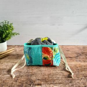 Projekttasche | Stricktasche | praktische Bobbeltasche | Wollbeutel | Aufbewahrung Strickzeug | Projekt Bag Bild 5