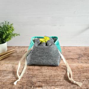 Projekttasche | Stricktasche | praktische Bobbeltasche | Wollbeutel | Aufbewahrung Strickzeug | Projekt Bag Bild 7