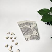 10 Stück Mini-Geschenktüten Graspapier Blattmuster 7x13 cm kleiner Papierbeutel für selbstgemachtes Schmuchk Beutel Bild 4