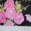 Baumwolle  Millefleurs Rosen schwarz/pink/rosa Töne (1m/9 ,-€) Bild 2