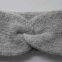 zimtblüte Stirnband CARO DOUBLE mit Twist aus Wolle mit Kaschmir in drei Farben Bild 5