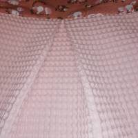 Langarm Mädchenkleid mit Kellerfalte aus Hasenstoff und Waffelpique, Rosa, Größe 86 Bild 5