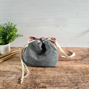 Projektbeutel |Stricktasche | praktische Bobbeltasche | Wollbeutel | Aufbewahrung Strickzeug | Projekt Bag Bild 8