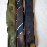 Vintage Krawatten in edlem  Design aus den 70-er/80-er Jahren Bild 1