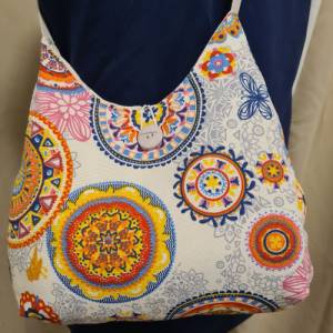 Schultertasche um Mandala Design, Hobo bag,  Damen, Handtasche Damen, Schultertasche, Geschenkidee Bild 1