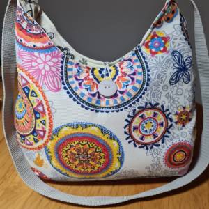 Schultertasche um Mandala Design, Hobo bag,  Damen, Handtasche Damen, Schultertasche, Geschenkidee Bild 2