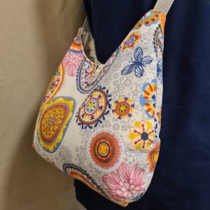 Schultertasche um Mandala Design, Hobo bag,  Damen, Handtasche Damen, Schultertasche, Geschenkidee Bild 5