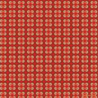 Geschenkpapier Retro-Spots, 60er Blume auf Rot Bild 1