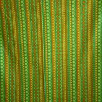 bunter Vintage Stoff grün orange/ B Bild 3