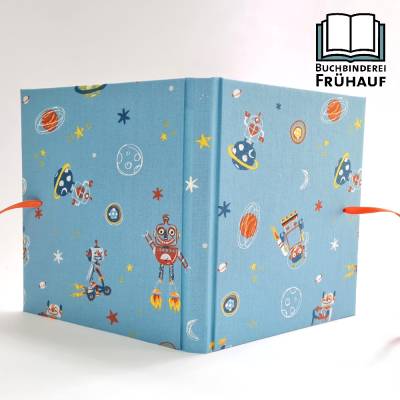 Personalisierbares Astronaut Tagebuch für Kinder – Notizbuch, Poesiealbum & Freundebuch