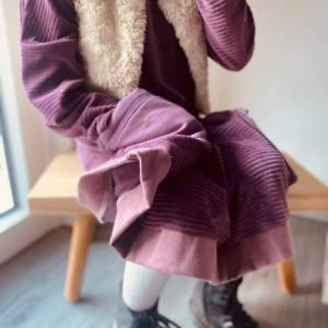 Visuell Design - Hippie Boho Kleid Breitcord elastisch Mädchen Farbauswahl Bild 2