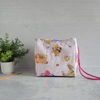 Projekttasche für Stricken | Ostern | Bobbeltasche | Japanische Reistasche | besondere Stricktasche | Projekt Bag Bild 2