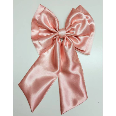 Große Haarschleife aus Satin mit Haarspange für Teenager und Frauen