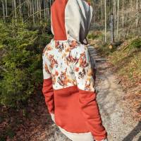 Damen Sweat Hoodie Teilung Fuchs Übergröße Sondergröße 32-52 handmade genäht Sweatshirt Pullover Bild 2
