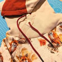 Damen Sweat Hoodie Teilung Fuchs Übergröße Sondergröße 32-52 handmade genäht Sweatshirt Pullover Bild 5