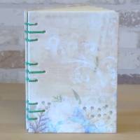 zartcremefarbenes Notizbuch A6 mit floralem Design // Tagebuch // Skizzenbuch // Geschenk // Journal // Blankobuch Bild 2