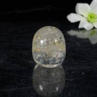 Schädel Bergkristall mit 24 Karat Blattgold in Resin/Epoxid Bild 7
