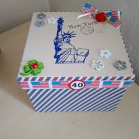 Geschenkbox Geldgeschenk für eine Reise nach New York oder London  Geschenkidee vom SaBienchenshop Bild 2