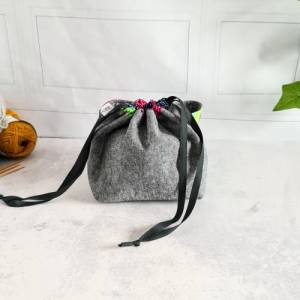 Projektbeutel | Project Bag | praktische Bobbeltasche | Wollbeutel | Aufbewahrung Strickzeug |Projekt Bag Bild 8