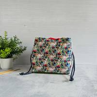 Projekttasche für Stricken | Hasen | Bobbeltasche | Japanische Reistasche | besondere Stricktasche | Projekt Bag Bild 1