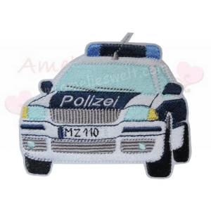 Polizei Applikation Aufnäher Sticker Bügelbild Handmade für Kinder Patch Auto Bild 1