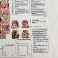 Einhorn Rucksack Panel von Stenzo, Cut and Sew, Canvas Panel Rucksack für Mädchen Bild 8