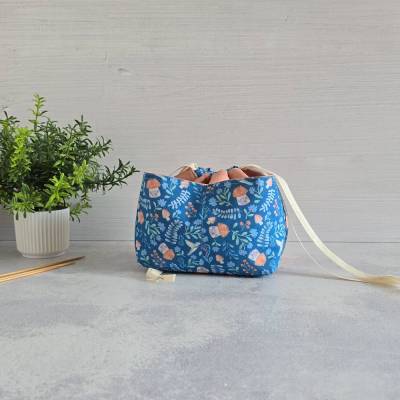 Projektbeutel | Project Bag | praktische Bobbeltasche | Wollbeutel | Aufbewahrung Strickzeug | Projekt Bag